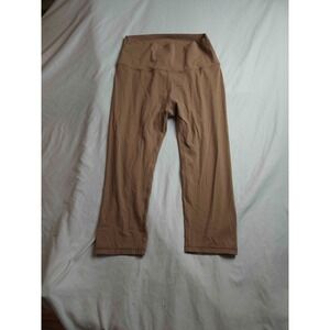 Ododos‎ Leggings Womens L Brown Capris Yoga Training Running Athleisure Outdoor